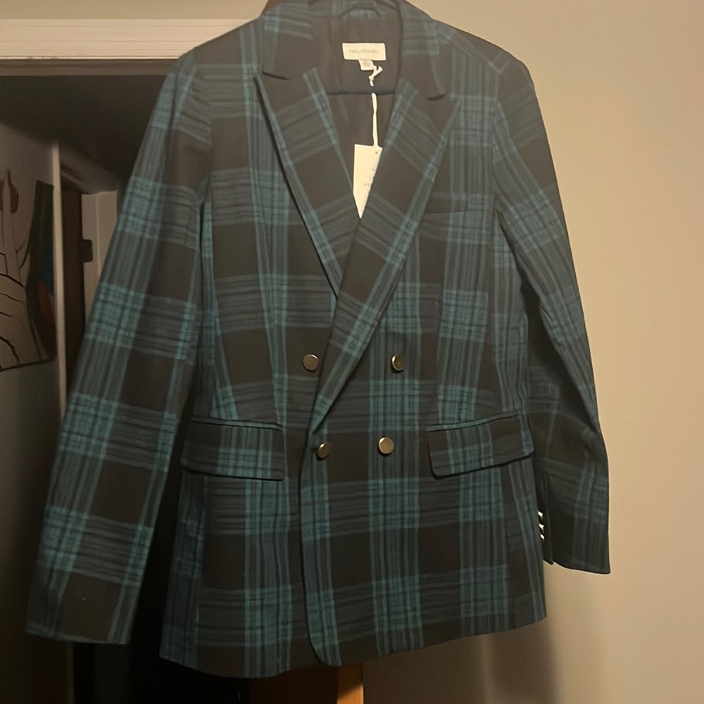 Plaid Blazer *new with tags